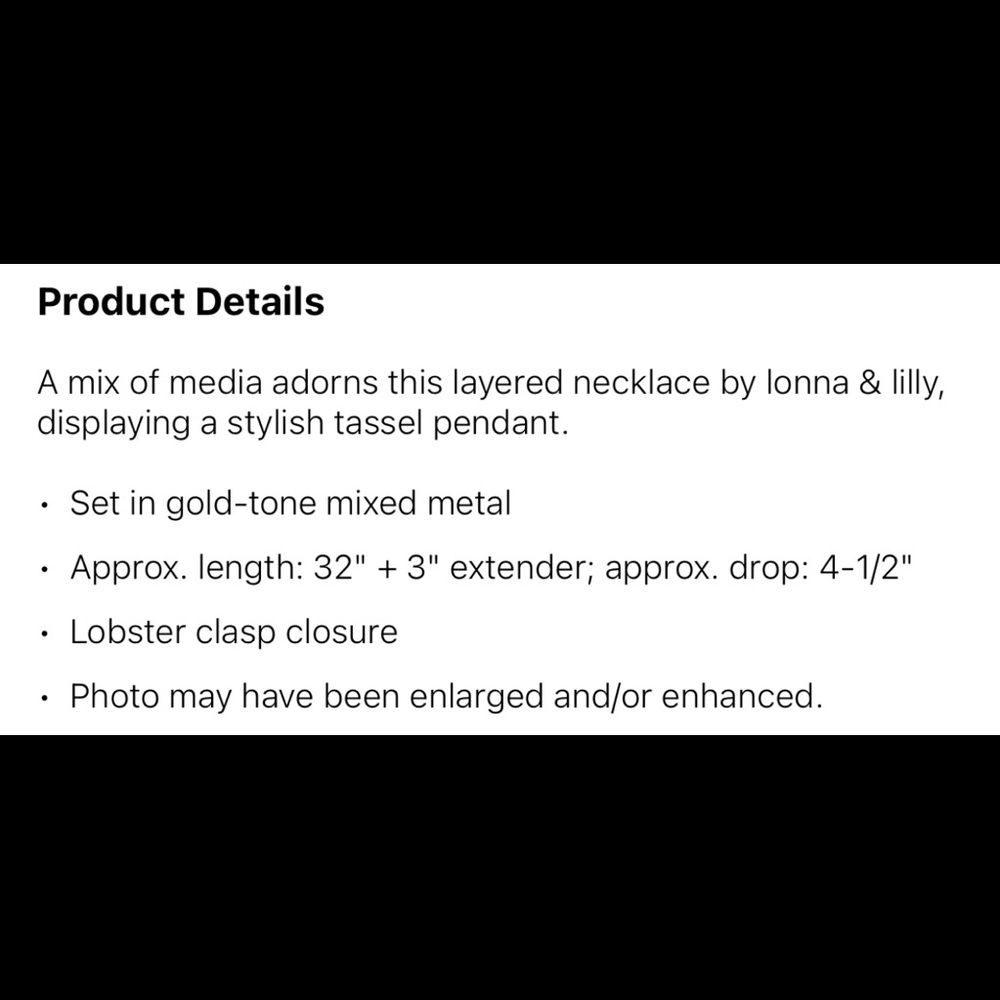 Lonna & Lilly Gold Tone Layered Necklace NWT - Picture 5 of 5